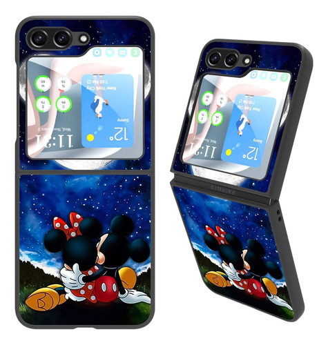 Funda Cuwana Para Galaxy Z Flip 5/.mickey Lunar