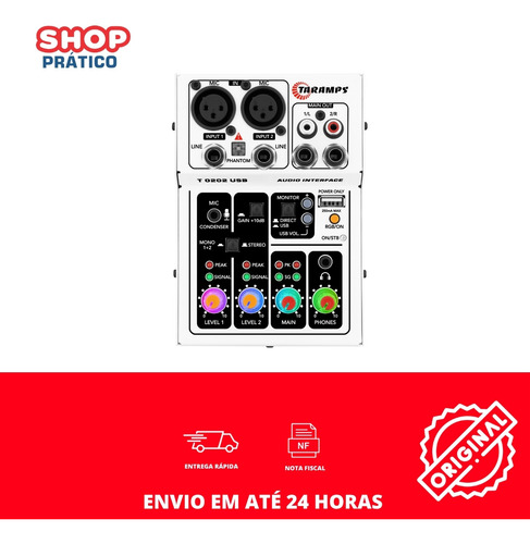 Mesa Som T0202 Interface Usb Xlr P10 Rgb Phantom Power 48v