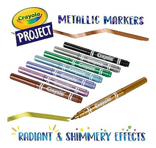 Marcadores Metalicos Crayola X8 Colores