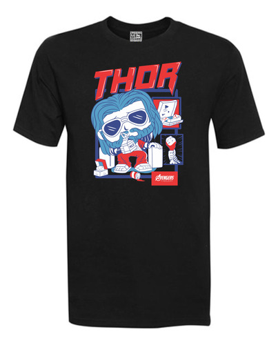 Polera Estampada En Dtf - Thor Dios Del Trueno - Marvel -155