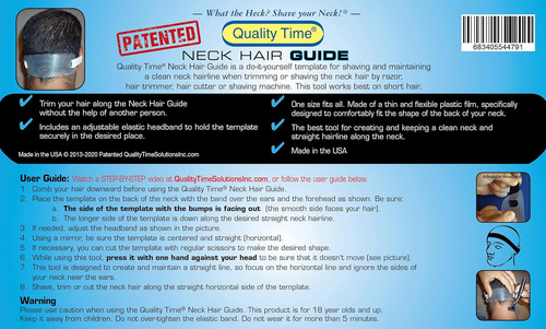 Quality Time GuĂa Pelo Cuello. Una Plantilla Para Afeitar Y
