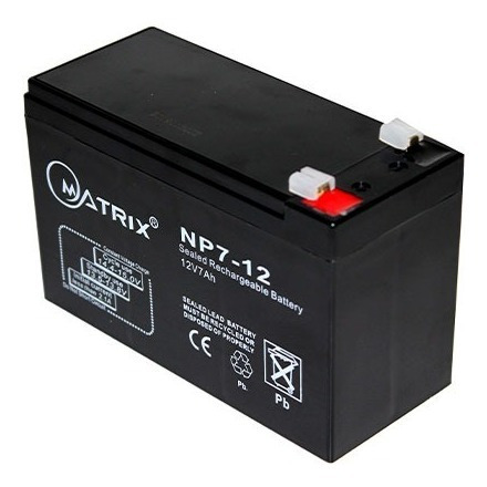 Bateria Matrix 12v 7ah Alarmas, Ups, Cercos Electricos