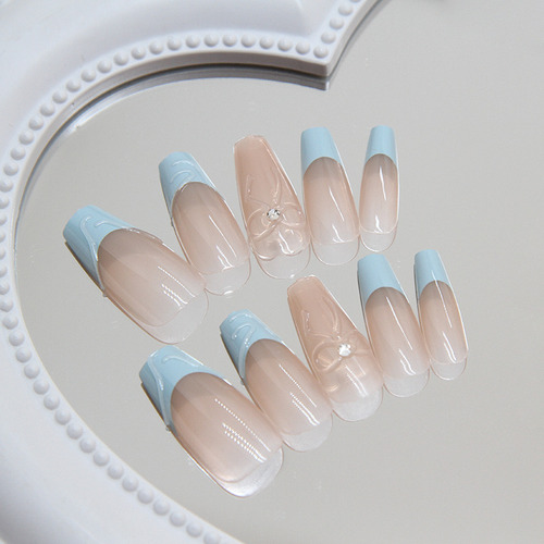 Uñas Postizas Pegamento De Uñas Postizas Decoradas Color Z870