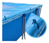 Comprar Cubre Pileta Lona Rectangular 1.8mts X 2.8mts + Ganchos X12