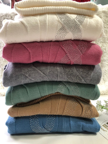 Sweater Oversize Talle Especial Para Mujer Polera