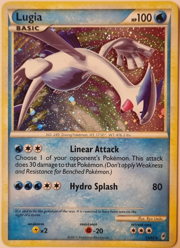 Lugia 15/95 Holo Raro Pokemon Tcg