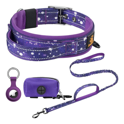 Daganxi Collar De Perro Ajustable De Neopreno Suave Acolchad