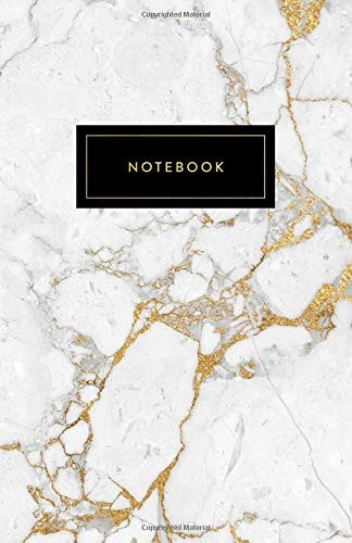 Notebook Trendy Marble And Shiny Gold | 55 X 85  A5 Size (tr