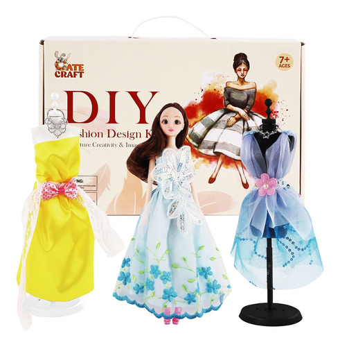 Cate Craft Kit De Diseo De Moda Con Mueca Y Kit De Costura P