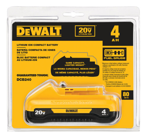 Dewalt Batería Ion De Litio 20v 4.0ah Dcb240 (facturo)