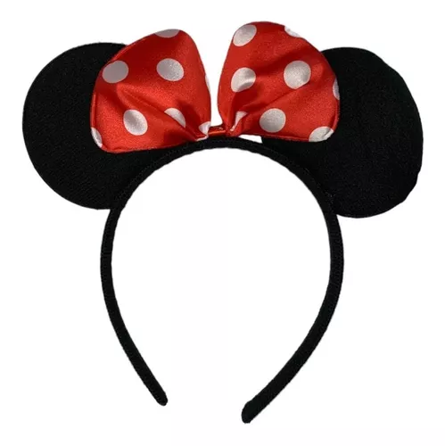 Diadema Cintillo Balaca Orejas Minnie Mouse X 2 Unid