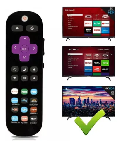 Control Mando Distancia Universal Roku Series Tv Tcl Rc-2800