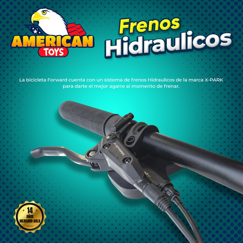 Imagen 4 de 9 de Bicicleta Forward Aro 27.5 Bloqueo Suspensión + Hidráulicos
