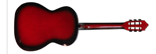 Guitarra clásica La Purepecha Acústica clásica para diestros roja sombra brillante