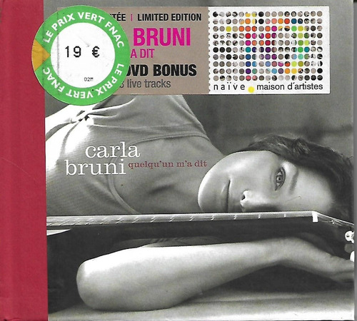 C99 - Cd + Dvd - Carla Bruni - Quelqu'un M'a Dit - Lacrado