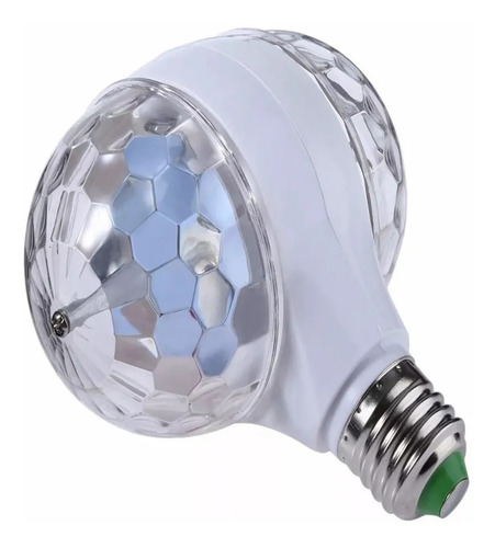 Imagen 4 de 6 de Lampara Foco Luces Fiesta Led Giratoria Color Rgb Boliche 6w