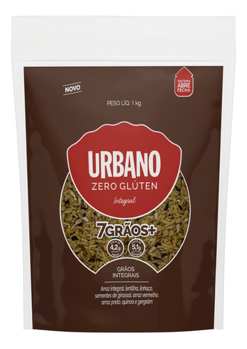 Arroz 7 Grãos Integral Urbano Pouch 1kg