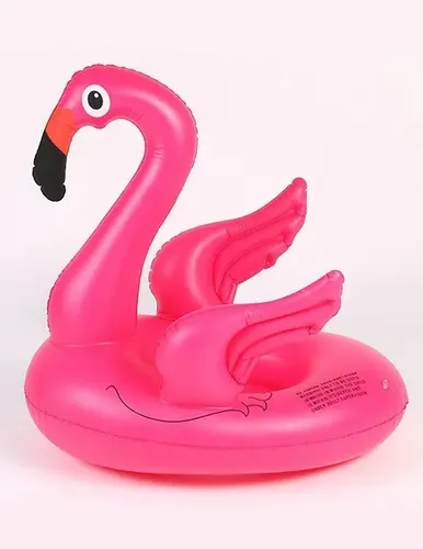 Aro Salvavidas Flamenco Rosa Con Lentejuelas – Flotador Hinchable De 85x75x73 Cm Para Piscina, Adultos Y Niños Desde 9 Años