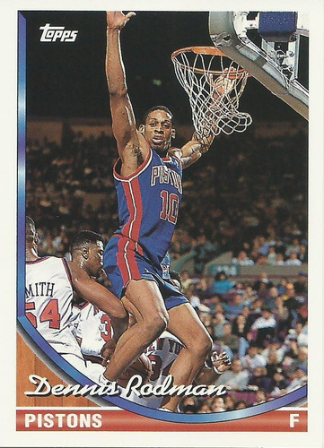 Barajita Dennis Rodman Topps 1993 #77 Pistons