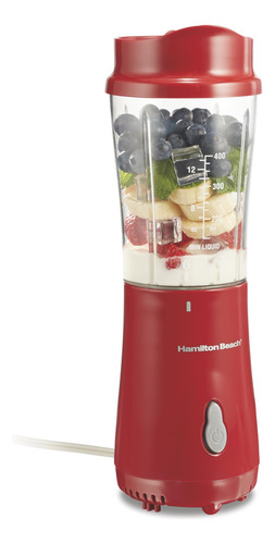 Licuadora Portátil Hamilton Beach 51101rv 400 Ml Roja Con Ta