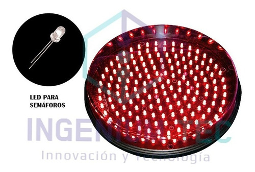 Luces Led Color Rojo Para Semáforos