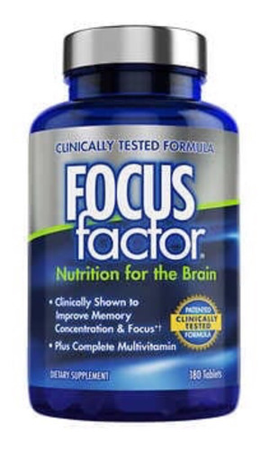 Focus Factor, Nutrición Para El Cerebro. 180 Tabletas.