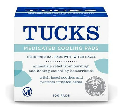 Tucks Pads Medicated - Con Witch Hazel, Protege Y Calma