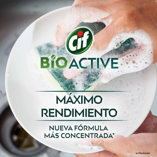 Imagen 4 de 5 de Detergente Cif Frutas Citricas Desengrasante 300ml