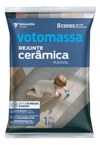 Rejunte Flexivel Votomassa Branco 1kg Votorantim