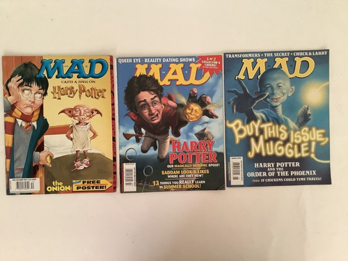 Revistas Mad Harry Potter ( Lote De 3 )