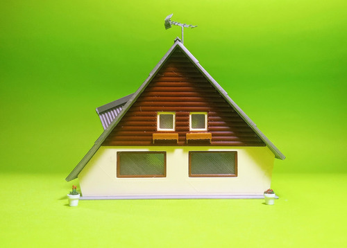 Casa Unifamiliar 1/87 Ho Ferromodelismo Maquetas 3d