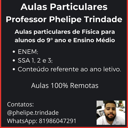 Imagem 1 de 2 de Aulas Particulares De Física