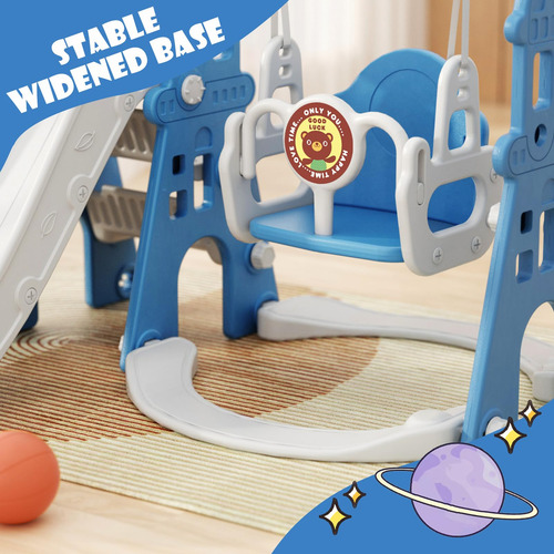 Juego De Toboganes Y Columpios 4 En 1 Para Niños Pequeños