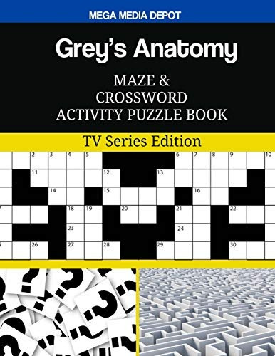 Greys Anatomy Maze And Crossword Activity Puzzle Book Tv Ser