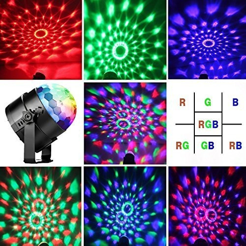Imagen 8 de 9 de Bola De Discoteca Luces De Fiesta Led-ttf Sonido Activado