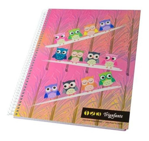 Cuaderno C/espiral A4 Triunfante 60hj T/dura 123 Cuadriculad