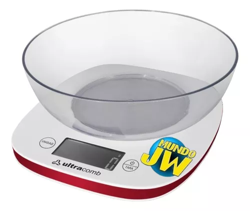 Balanza de cocina digital Silfab Super Compact pesa hasta 3kg blanca