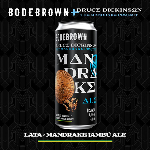 Cerveja Bodebrown Mandrake Ale 470ml Com Flor De Jambu Lata