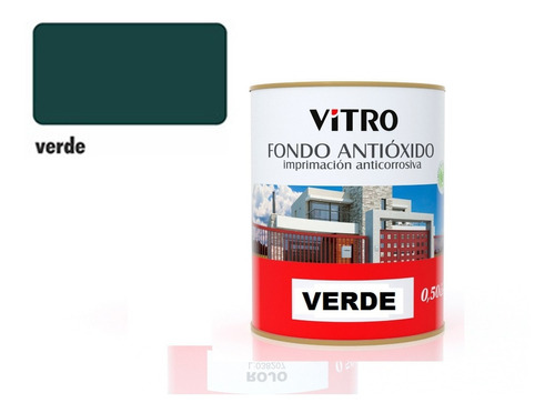 4lt Fondo Antioxido Sintetico Para Metal Vitro 4 Colores 