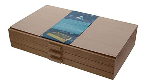 3 Cajones Madera Pastel Caja De Almacenamiento