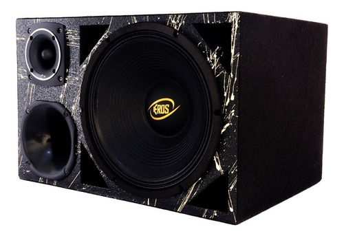 Caixa Trio Falante 12 Woofer Eros E-450 Corneta Tweeter