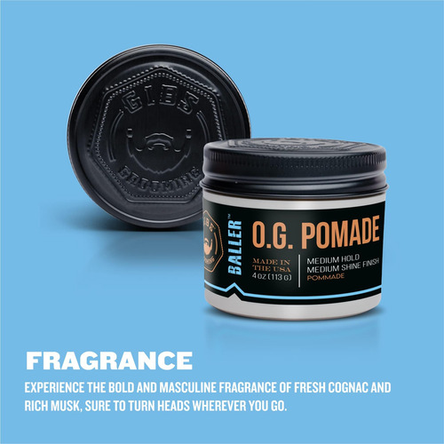 Pomade Gibs O.g. Baller Medium Hold Medium Shine 120 Ml