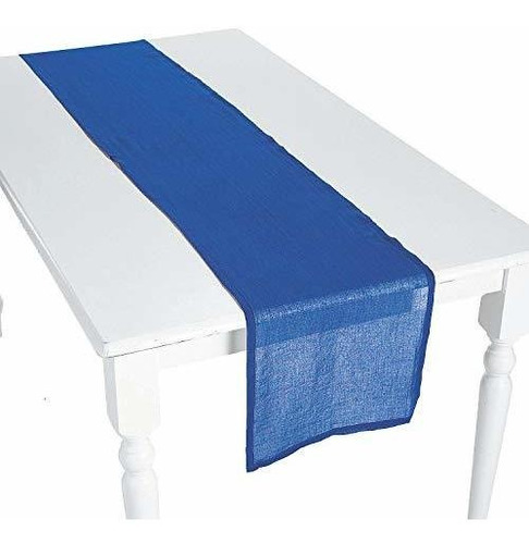 Fun Express Navy Blue Gauze Table Runners - Home Decor - 3 P