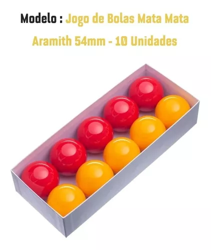 Jogo De Bolas 54mm Mata-mata Aramith Sinuca Snooker