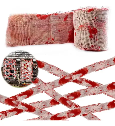Vendaje De Sangre Artificial De Tela De Gasa Para Halloween
