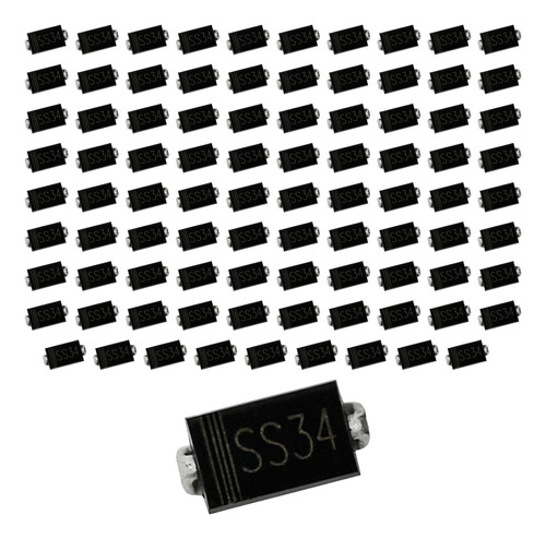 100x 1n5822 Ss34 Smd Surtido De Diodos Schottky De