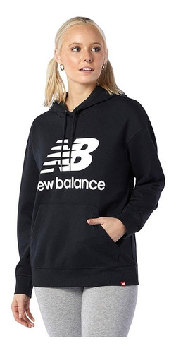 Hoodie New Balance Essentials Para Mujer-negro