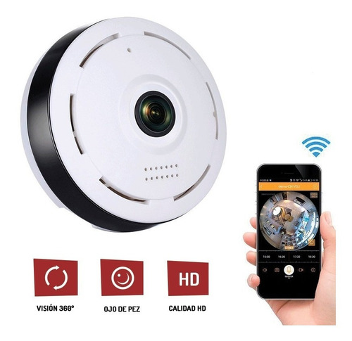 Camara De Seguridad Wifi Inalambrica Hd Nocturna 360º Sd