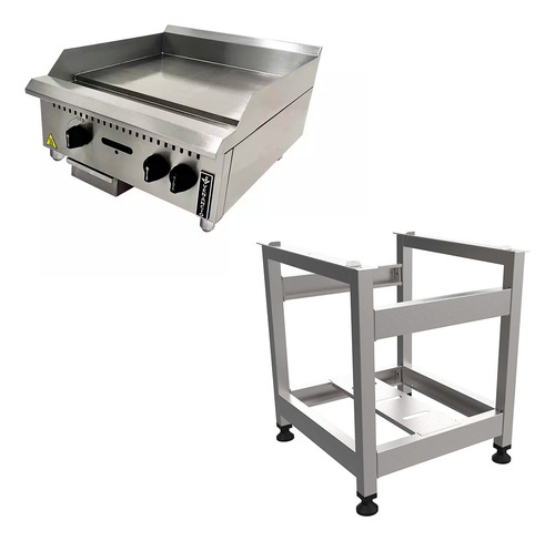 Chapa Lanche Prime 60 Cm A Gás C/ Pé 19mm Pcm060gme Venâncio