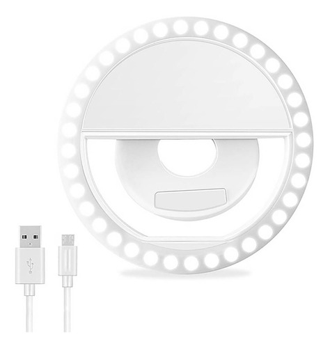 Aro De Luz Led Ideal Para Celulares Y Tablets Usb